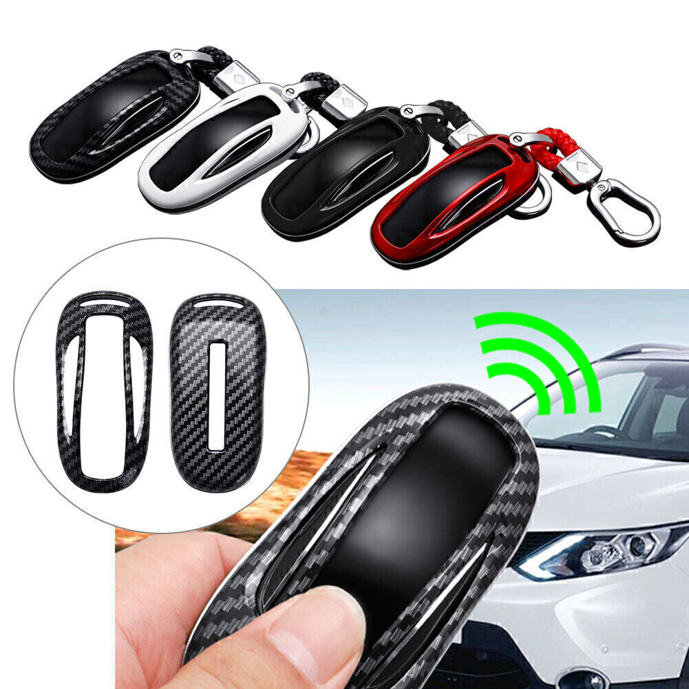ya 10 5.28 for Tesla Model X Carbon Fiber Style Car for Smart Key Fob Case Cover