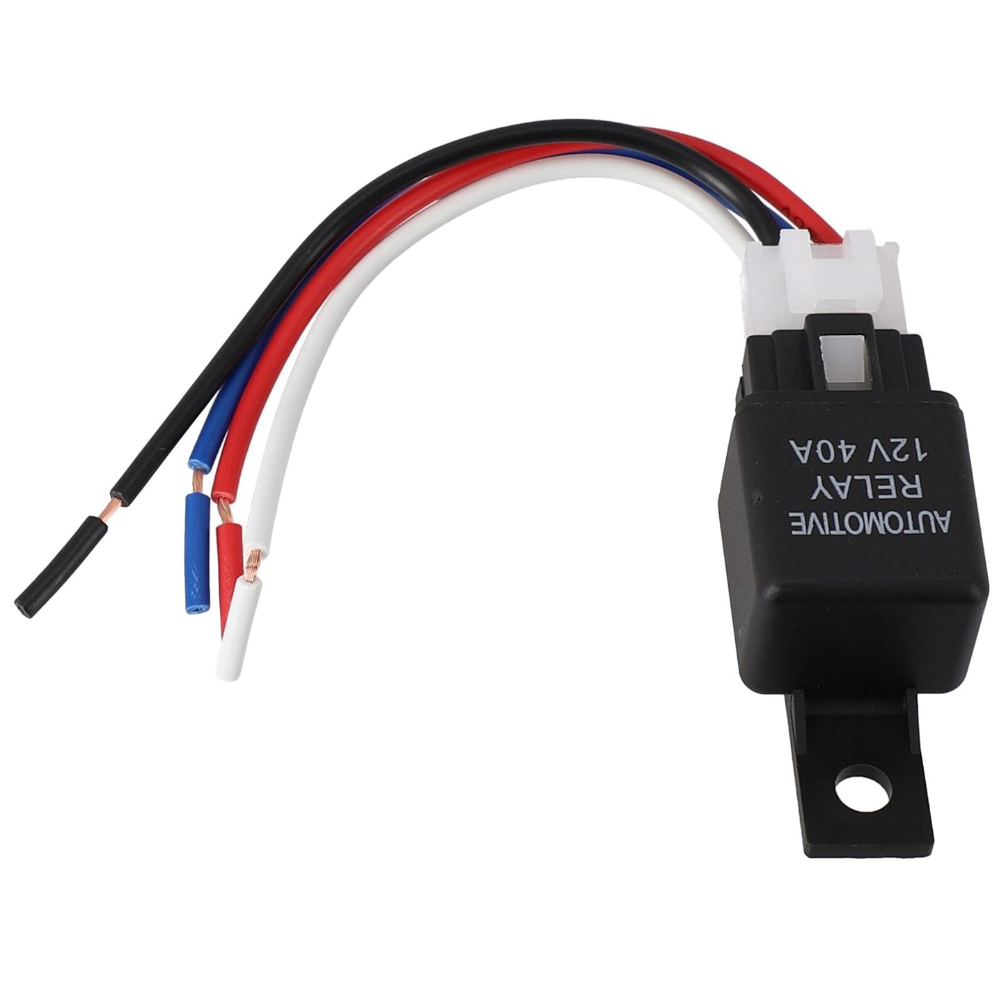 ya 5 8.7 1* Car Automotive Van Boat Bike 4 Pin SPST Relay With Cable 12V 40A New