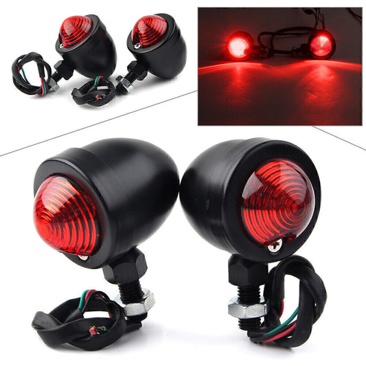 ya 4 6.17.2 for Universal Motorcycle Turn Signals Blinker Indicator Light Red Lamp