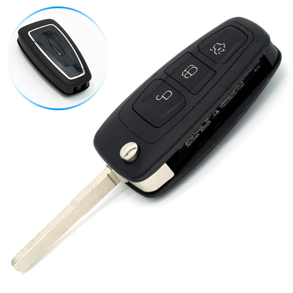 ya 5 8.7 for Ford Focus Transit Fiesta Keyless Car Flip Remote Key Fob Transmitter Uncut