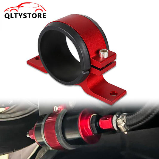 ya 27 7.2 50mm Aluminum Inline Fuel Pump or Filter Mounting Bracket Mount Clamp Red