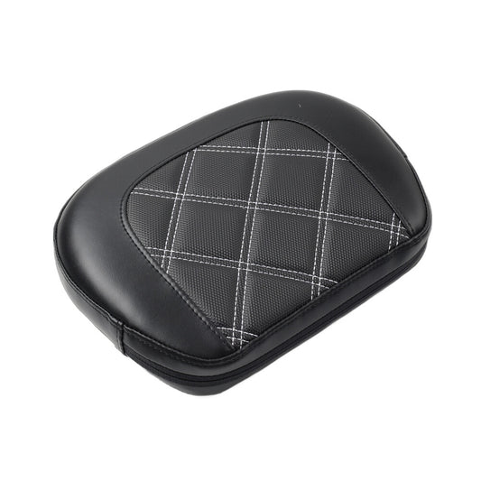 ya 3 6.25.3 White Stitching Passenger Sissy Bar Backrest Pad for Harley Electra Road Glide