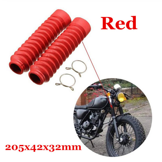 ya 1 7.3 2x Universal Motorcycle Front Fork Shock Boots Dust Cover Protector Rubber