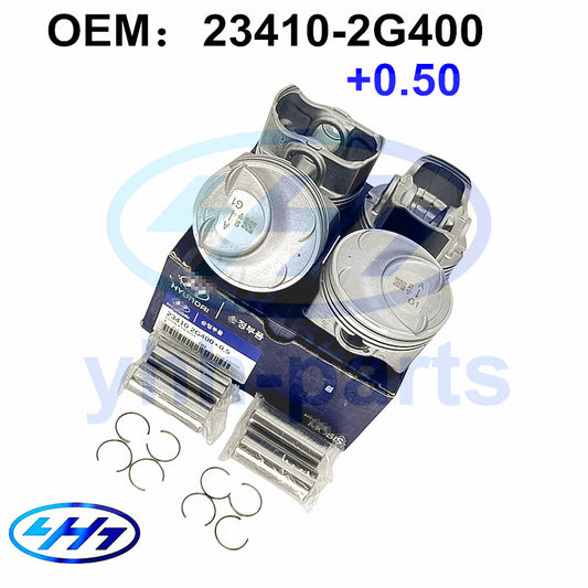 ya 3 6.25.2 23410-2G400 Thicken+0.5mm Pistons for Hyundai Sonata for Kia Optima 2011-2013 2.0T