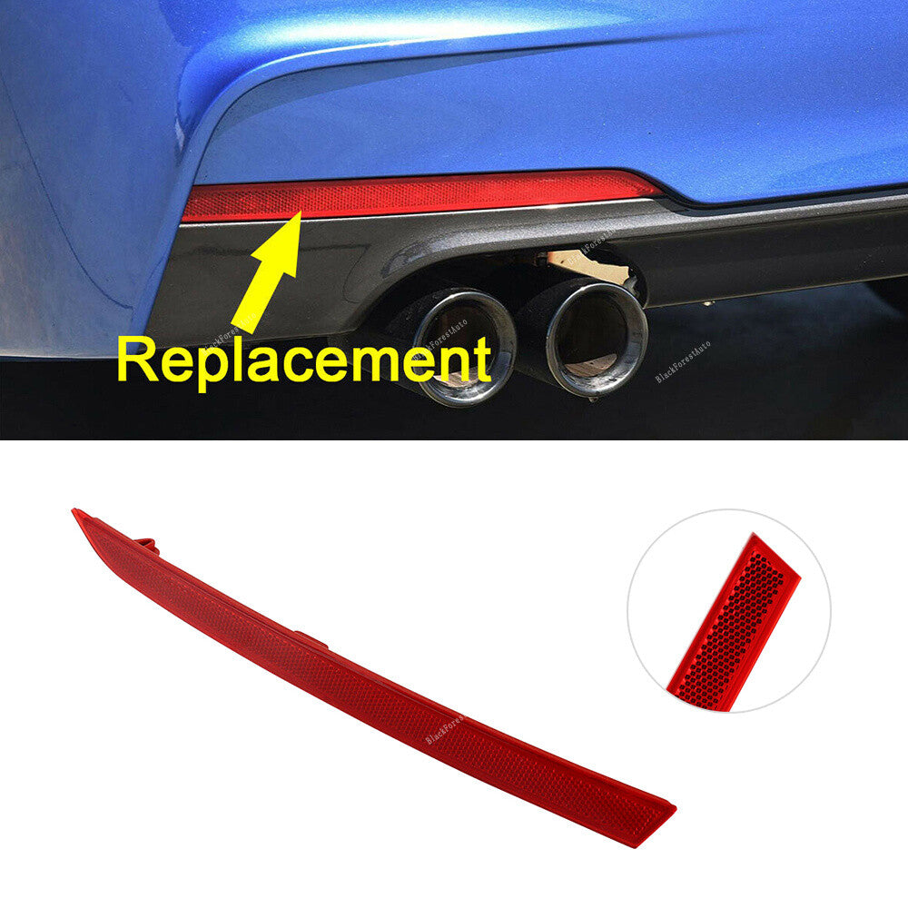 ya 27 6.18.2 Rear Left Bumper Marker Red Reflector for BMW 3 Series F30 F31 328i #63147847165