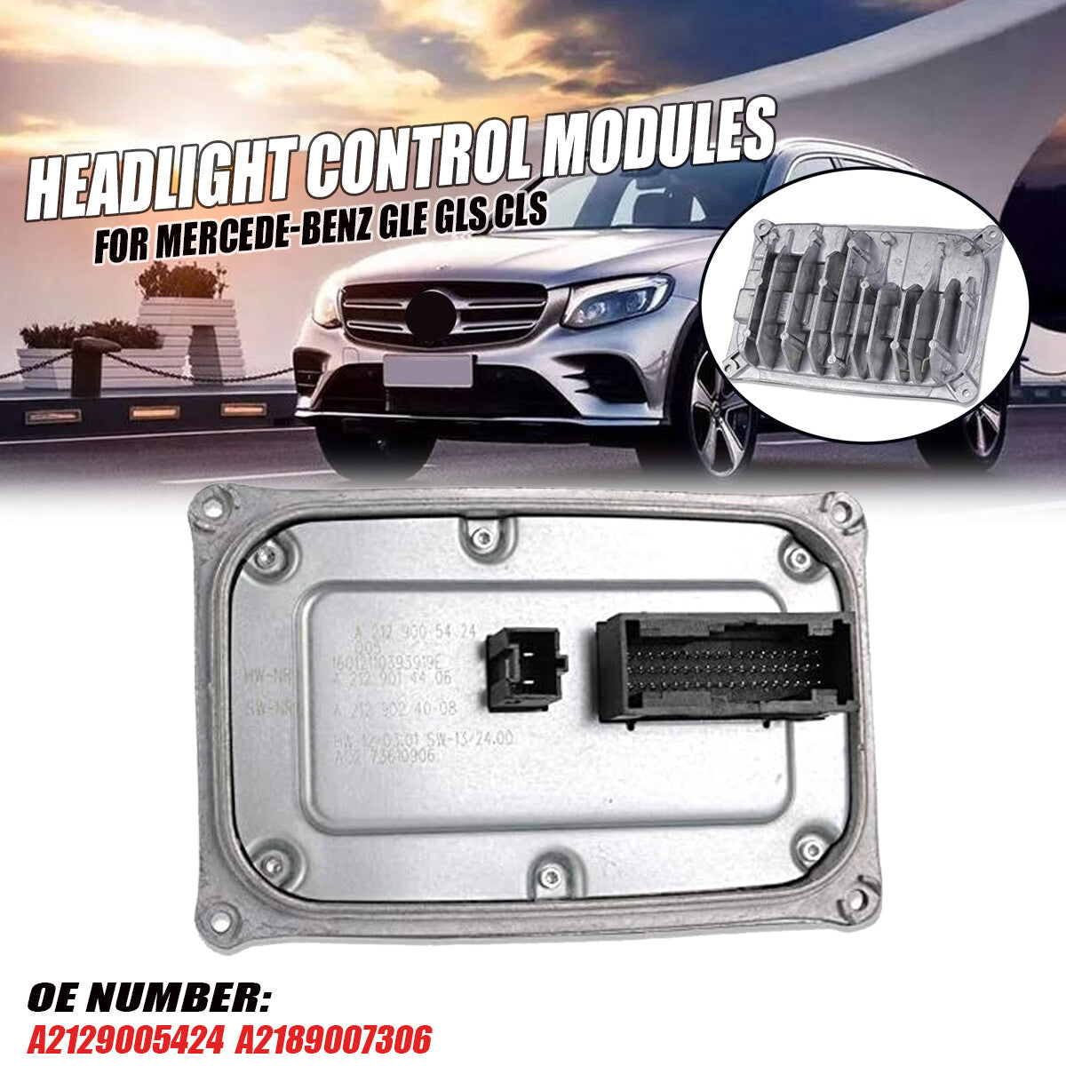ya 1 8.5.2 Headlight Ballast Module LED A2129005424 for W222 W212 GLE CLS GLS