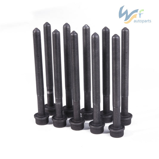 ya 5 6.15.2 EA888 10 pcs cylinder head bolts for VW Beetle CC for Golf for JETTA for Passat for Tiguan for Audi A4