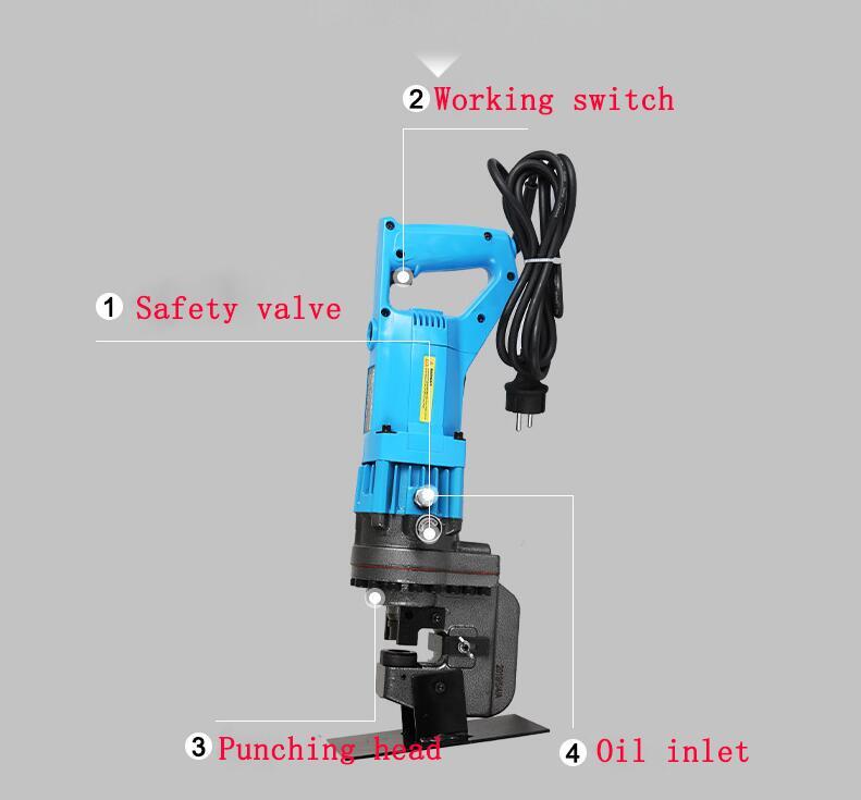 ya 26 Electric Hydraulic Punching Machine Portable Hole Puncher JP-20 Channel Steel