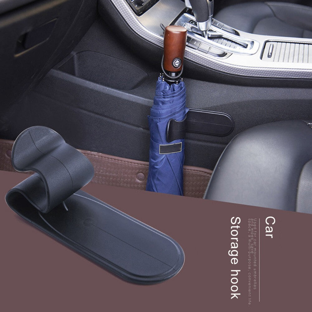 ya 5 8.7 2x Car Trunk Umbrella Hook Holder Hanger Clip Fastener Car Accessories Black