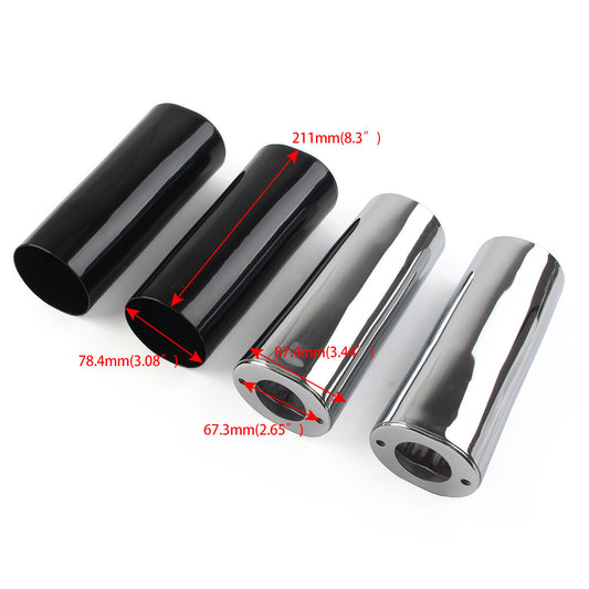ya 4 6.17.2 Smooth Extended Fork Slider Covers for Harley Street Glide Road King Softail