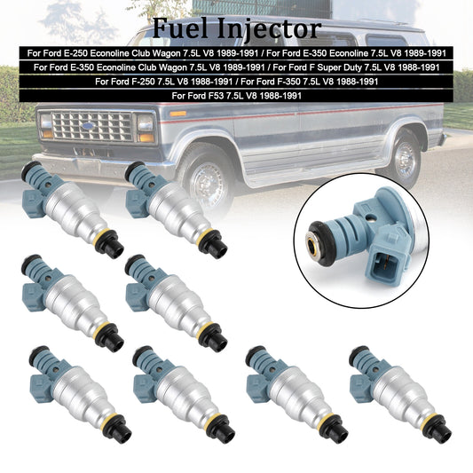 ya 1 8.5.2 8PCS Fuel Injectors 0280150759 for E-250 E-350 7.5L V8 1988-1991 822-11120
