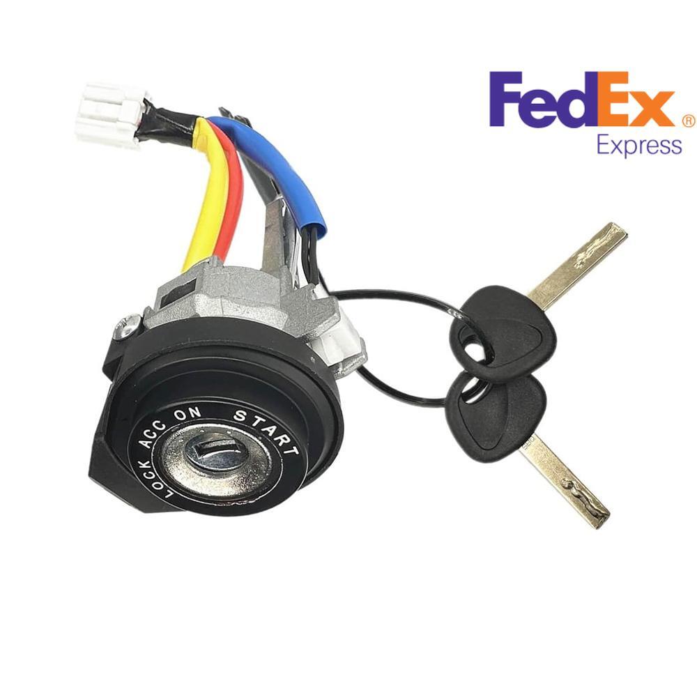 ya 13 1 Set Car Ignition Lock Cylinder w/ Keys 81900-M7E00 for Kia Forte Soul Seltos