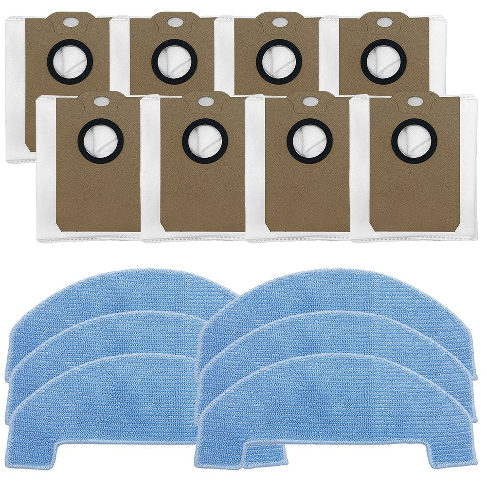 ya 25 Convenient Mop Cloths and Dust Bags for Trouver E10 and For Liectroux M70 Pro