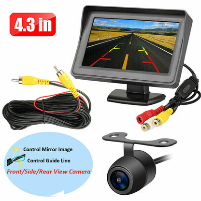 ya 5 8.7 4.3'' Car Monitor+ for Mini Night Vision Reverse Camera Backup Rear View Parking Kit