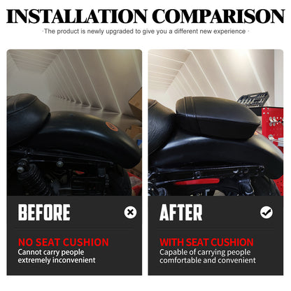 ya 5 8.7 Rear Passenger for SEAT Pillion Pad for Harley Sportster Iron 883 1200 48 72 10-2015