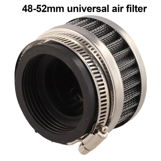 ya 8 5.26 Motorcycle Scooter Stainless Steel Air Intake Filter 48mm-52mm Cleaner Clamp