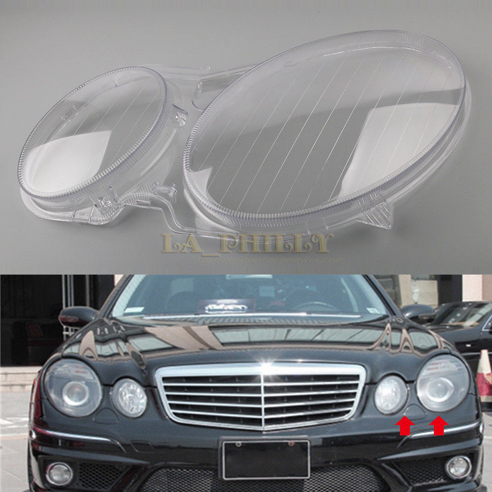 ya 13 5.27.2 Left Headlight Headlamp Lens Clear Lens Cover for Benz W211 E350/300/200 2002-08