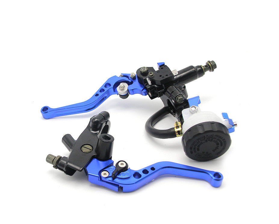 ya 5 8.7 22mm CNC 7/8 Motorcycle Brake Clutch Lever Master Cylinder Reservoir Hydraulic