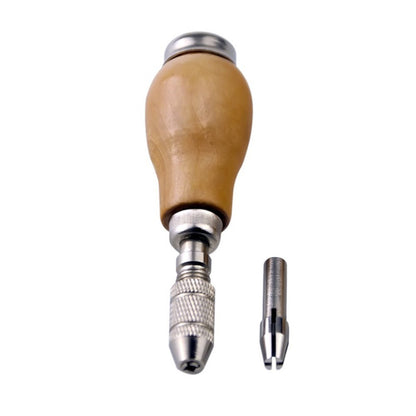 ya 14 Jeweler Pin Vise with Wooden Handle and Alloy Chuck for Jewelry and Crafts