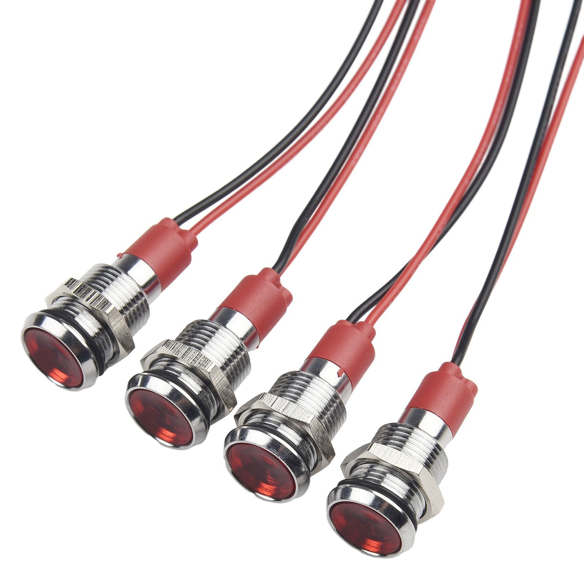 ya 15 10.20 4PCS 10mm LED Indicator Lights Waterproof Rating for Heavy Duty Use