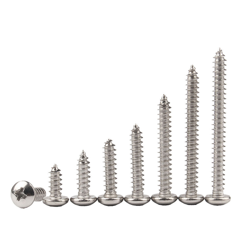 Phillips Pan Self-Tapping Screws - Stainless Steel (M3.5, M4, M4.2, M5, M6, M8)