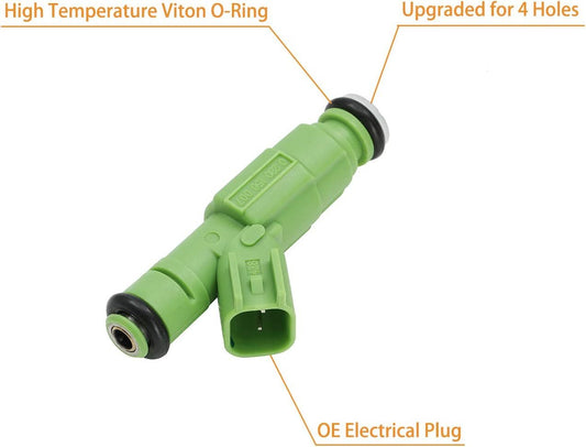 ya 1 8.5.2 6-piece car fuel injector suitable for 0280156007 for Chrysler Town Country 3.3L 3.8L 2001-2007