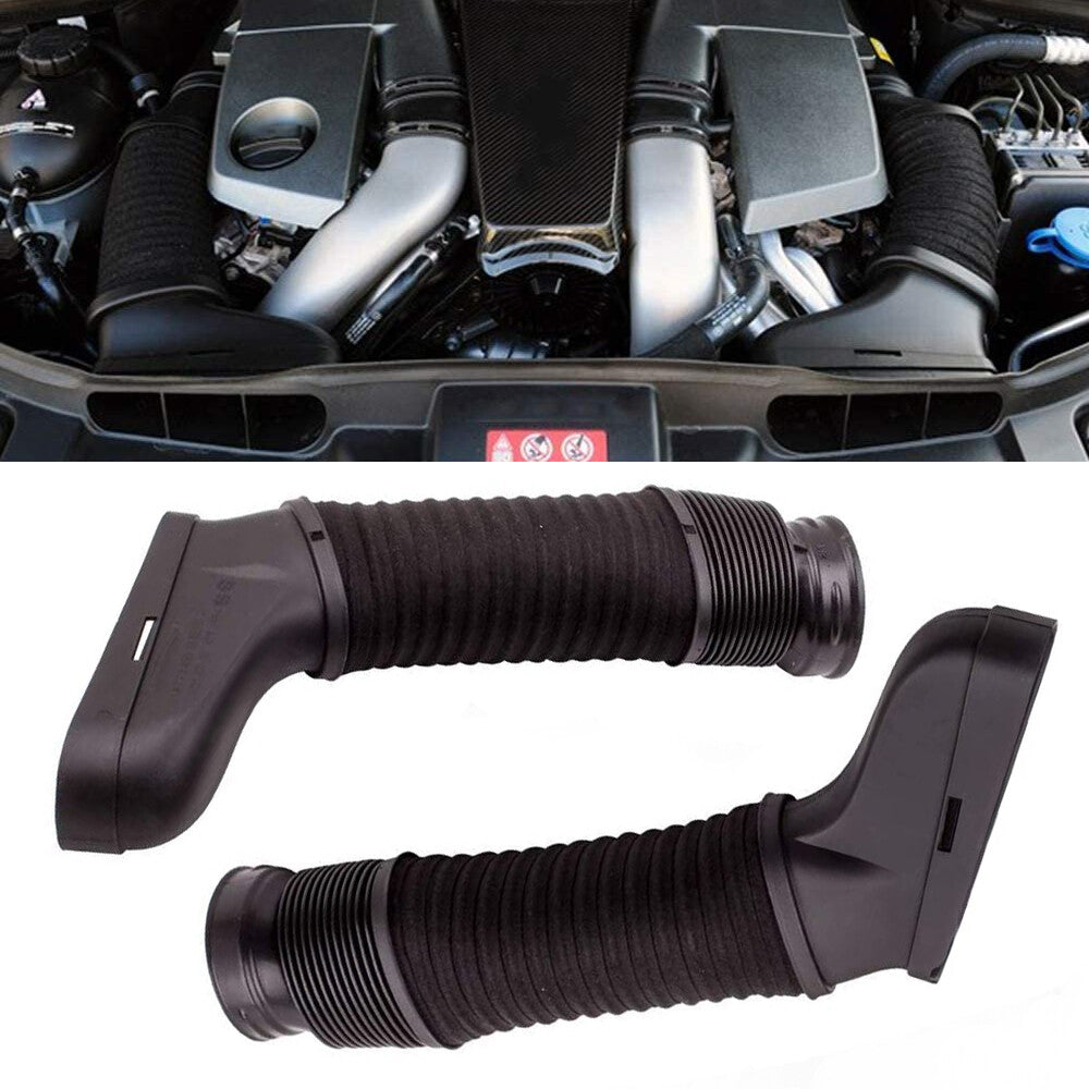 ya 5 8.7 for Mercedes-Benz W204 W212 E350 2008-2012 Pair Air Intake Inlet Duct Hose Pipe
