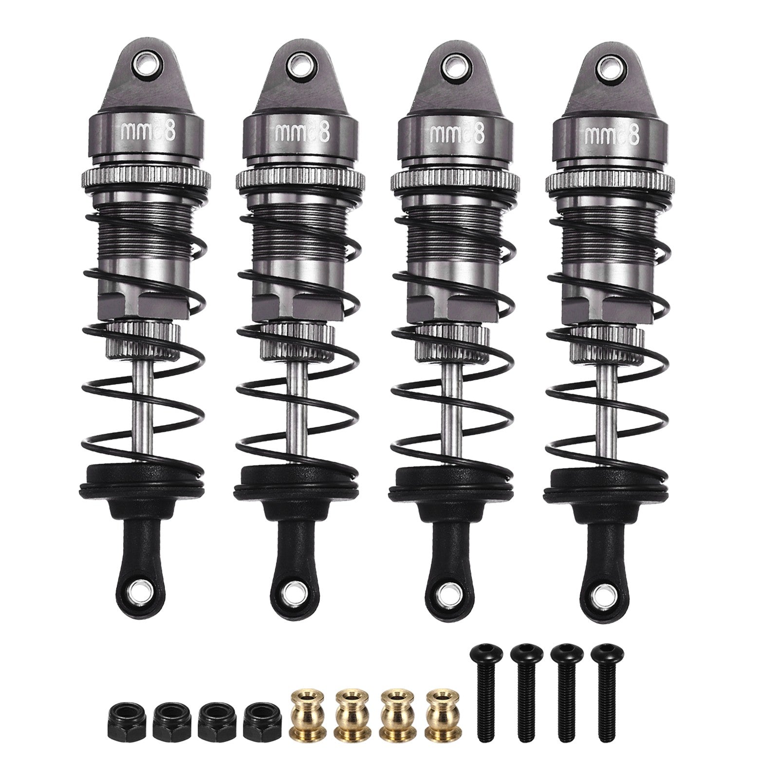ya 5 8.7 RC Shock Absorber 1/12 1/10 85mm for 1/12 1/10 RC Car Grey
