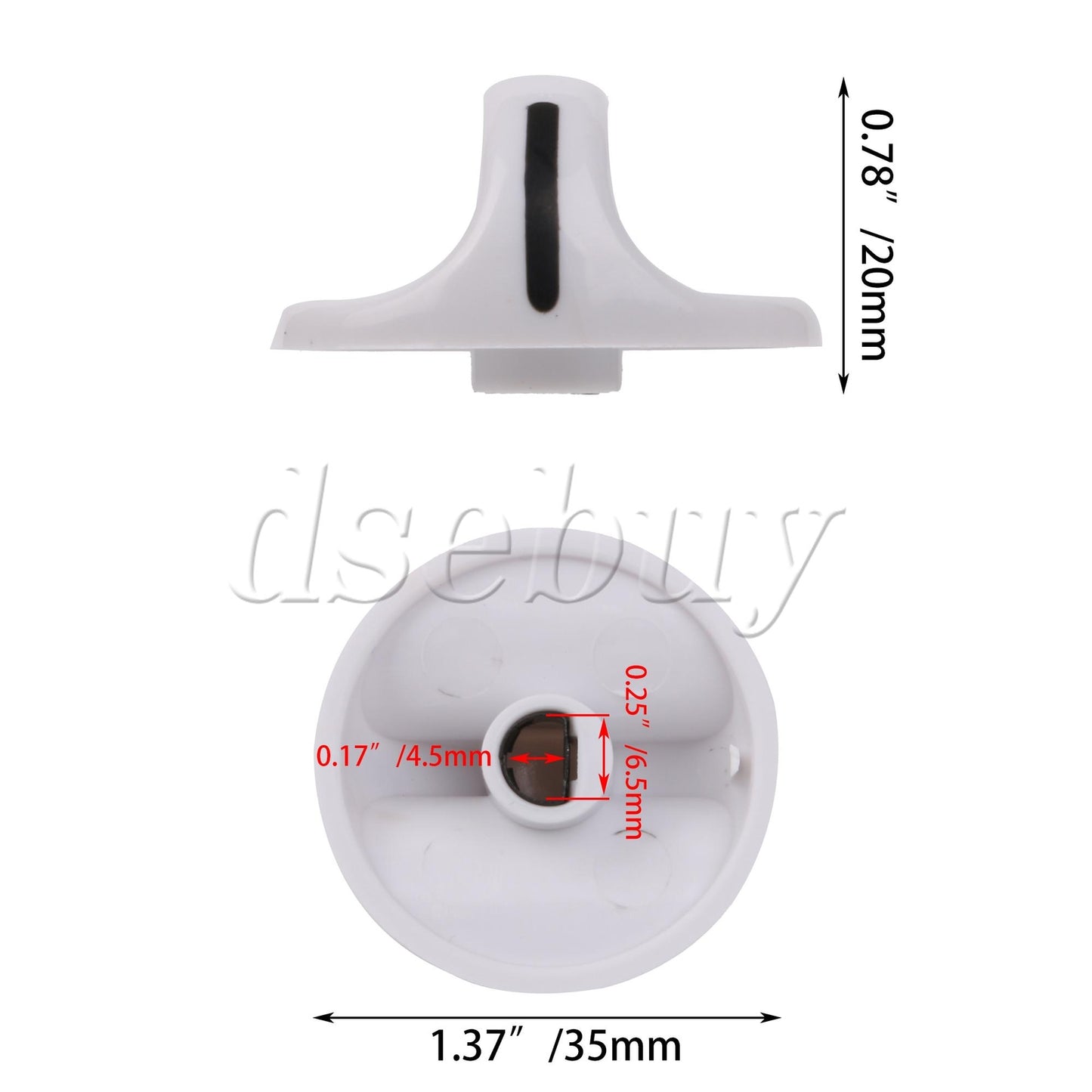 ya 26 4 Pieces Plastic Timer Knob 131965300 131666606 Replacement for Crosley Dryer