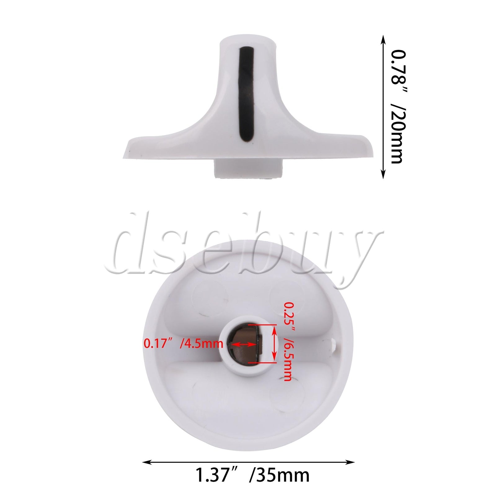 ya 26 4 Pieces Plastic Timer Knob 131965300 131666606 Replacement for Crosley Dryer