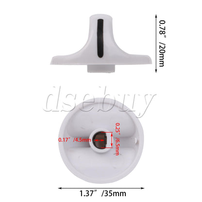 ya 26 4 Pieces Plastic Timer Knob 131965300 131666606 Replacement for Crosley Dryer