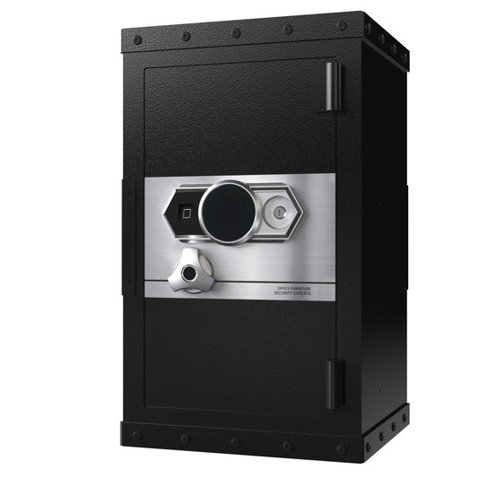 ya 28 Black Three-Lock Large Steel Digital Safe Box for Home & Office