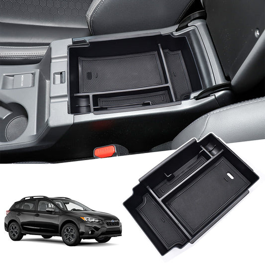 ya 2 6.26 Fit 2024 for Subaru for Impreza Car Center Console Armrest Storage Box Organizer Tray