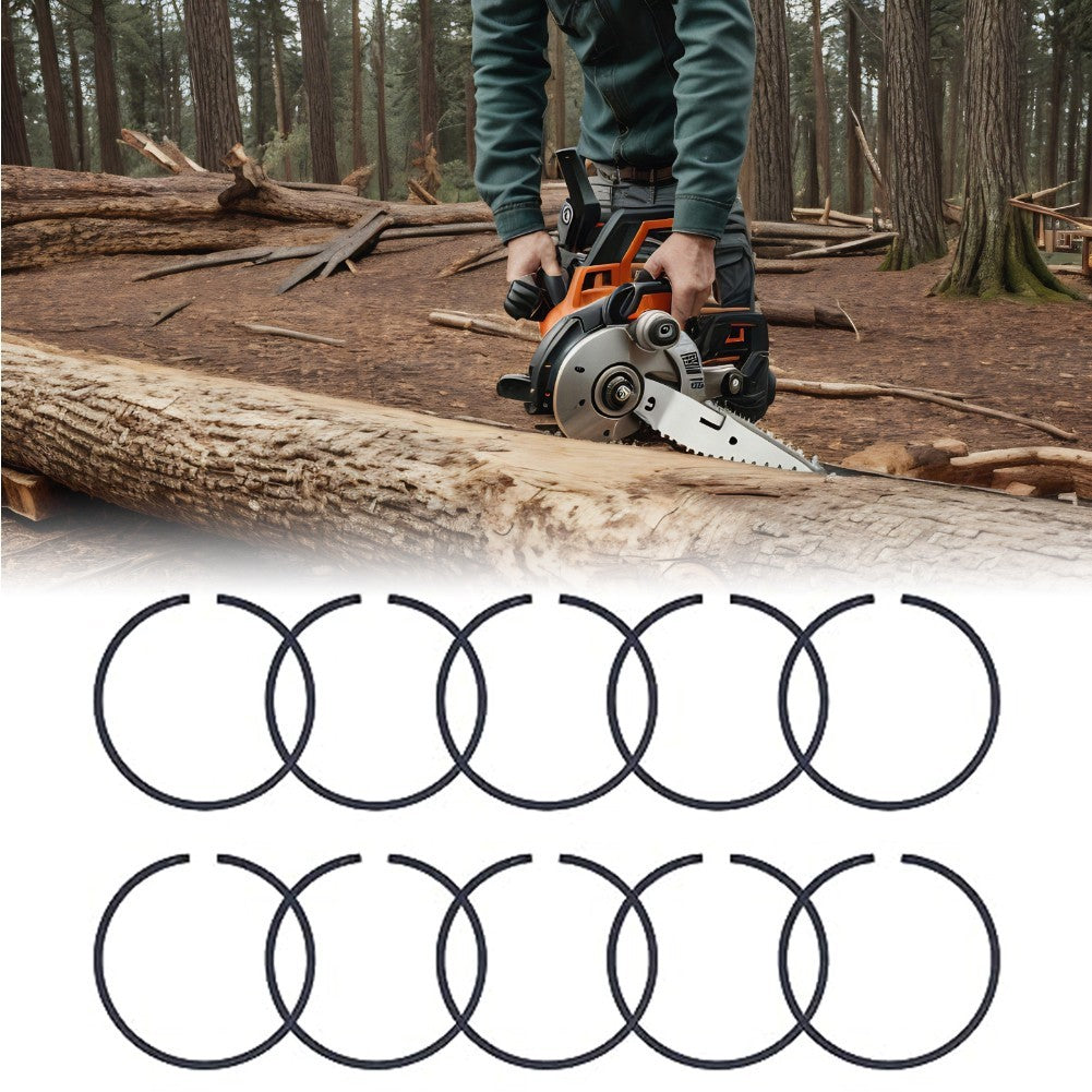 ya 17 Compatibility Set of Ten Piston Rings at 46mm for Various Chainsaw Models