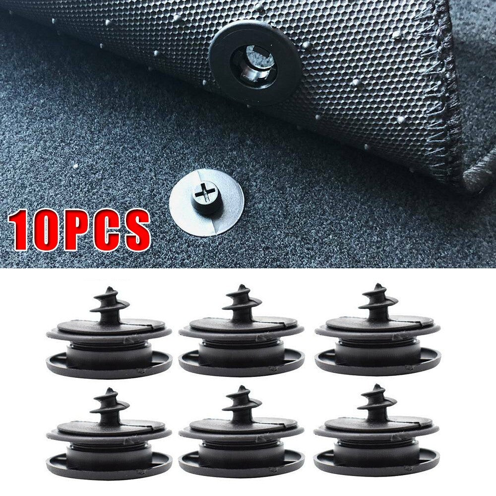 ya 5 8.7 10 Sets Universal Black Car Floor Mat-Clips Carpet Retainer Fixing-Holders Grips