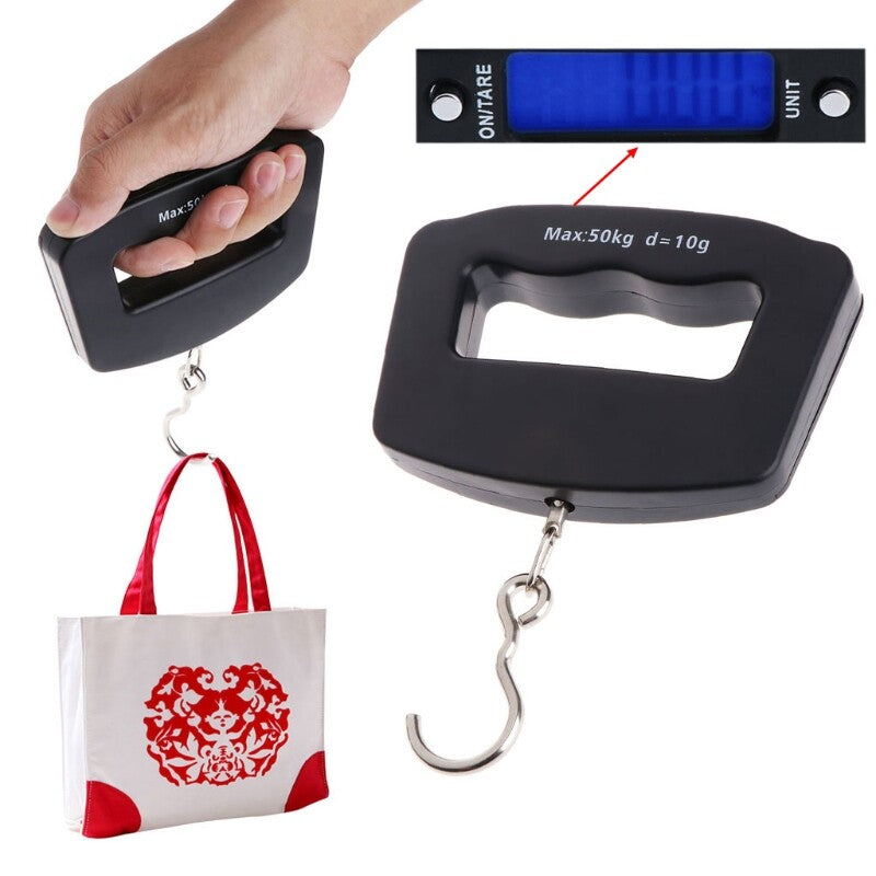 ya 17 Portable LED Digital Fish Hanging Luggage Weight Hook Scale 50kg/10g