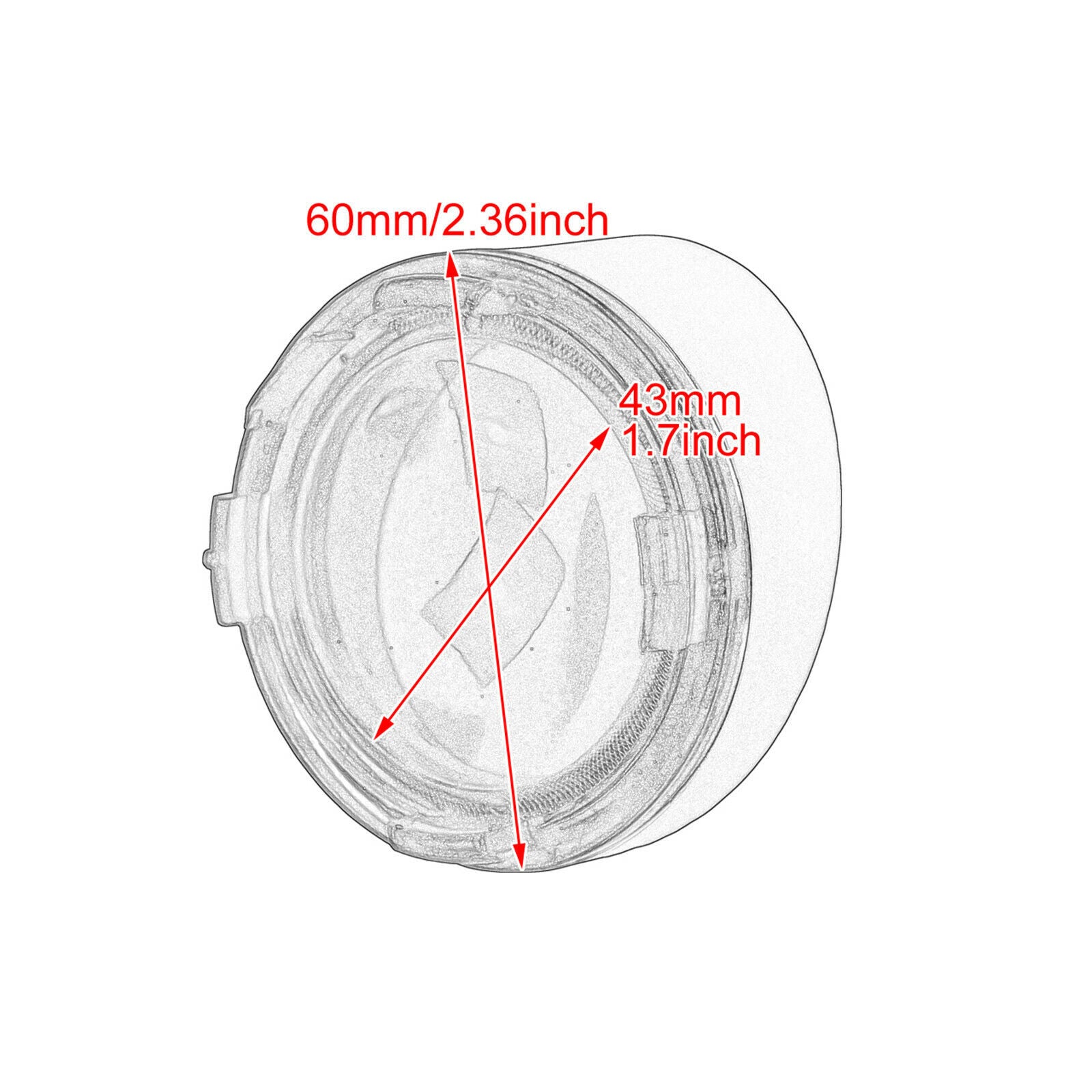 ya 5 8.7 2-piece smoked turn signal lens chrome decorative ring f for Ram e sun visor suitable for Harley Sportster
