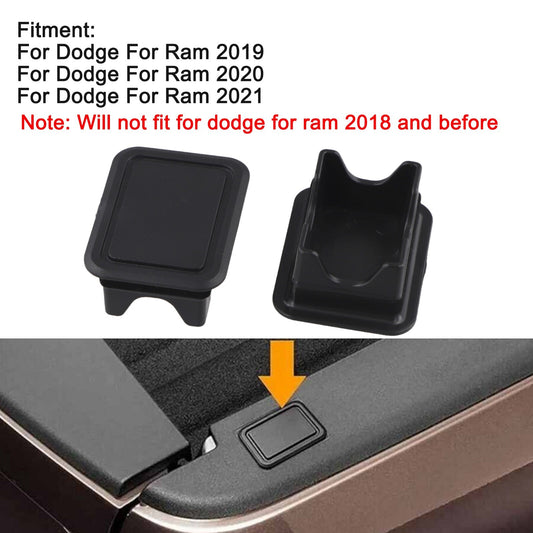 ya 8 5.27 2Pcs Truck Bed Rail Stake Pocket Cover Cap Hole Plug for for Dodge for for Ram 1500 2500
