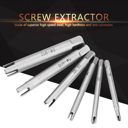 ya 26 Steel Broken Head Taps Remover Stripped Screw Tap Extractor Accessory(A)