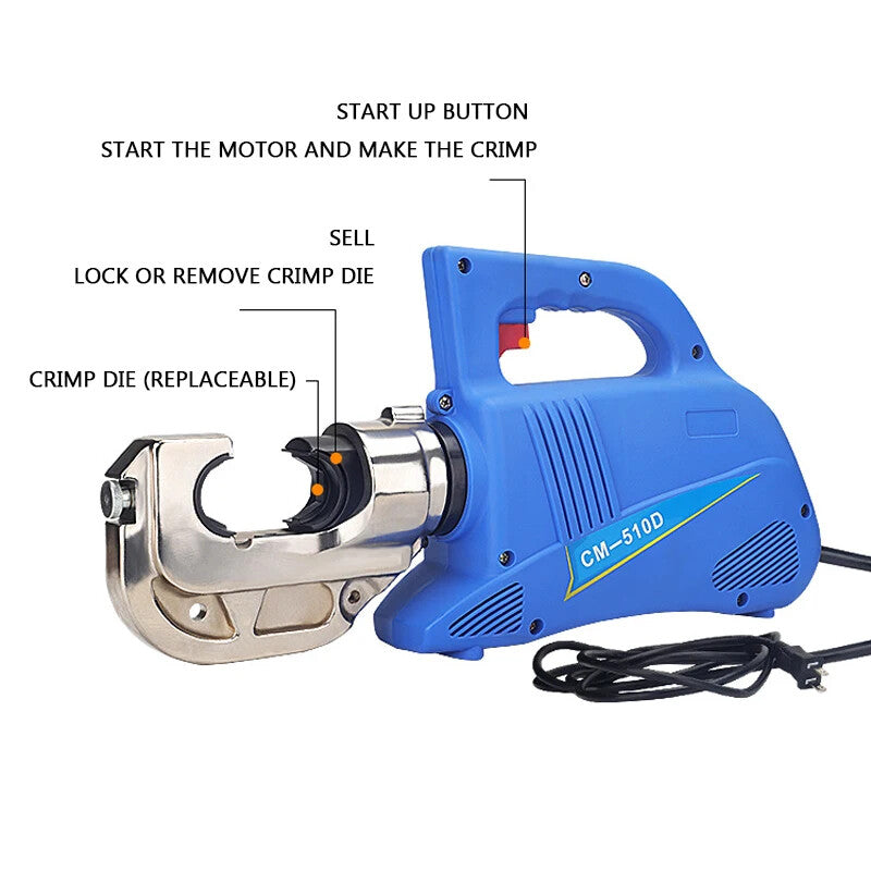 ya 25 CM-510D Plug-in Hydraulic Pliers 400 Square Crimping Pliers Copper Aluminum Nose