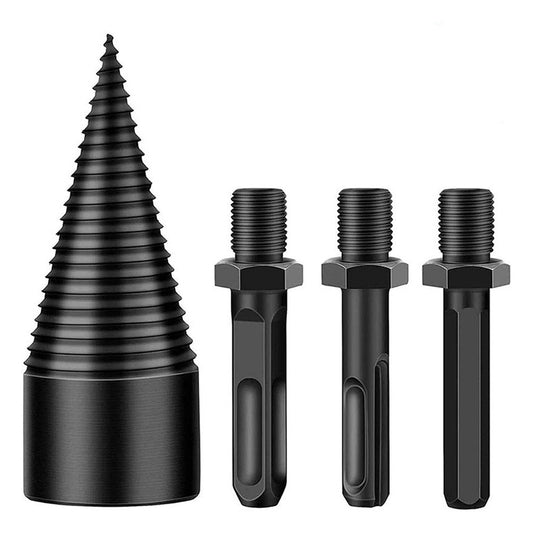 ya 16 4pcs Firewood Log Splitter Drill Bits Screw Cone Driver for Power Drills