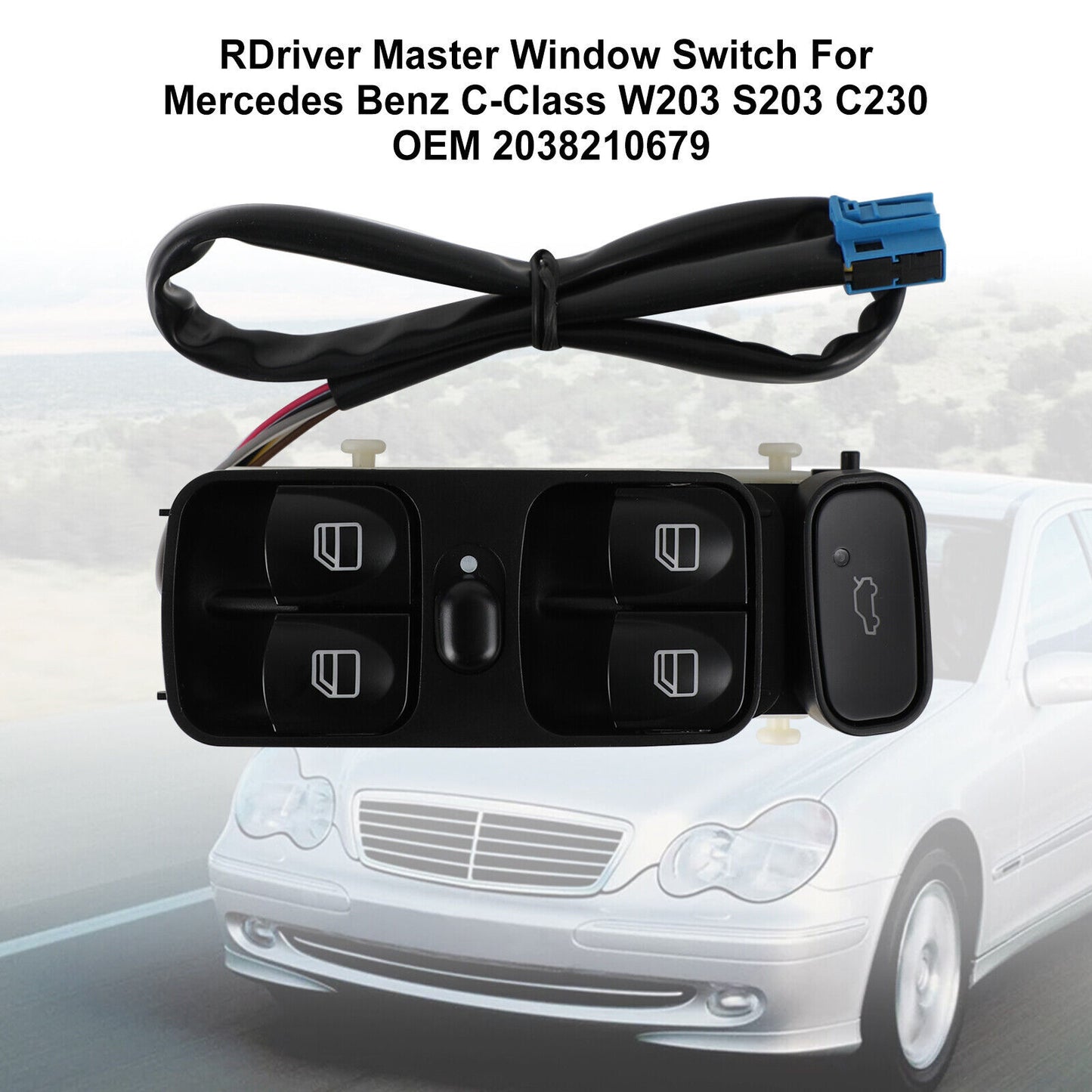 ya 1 8.5.1 Driver Master Window Switch For C-Class W203 S203 C230 2038210679