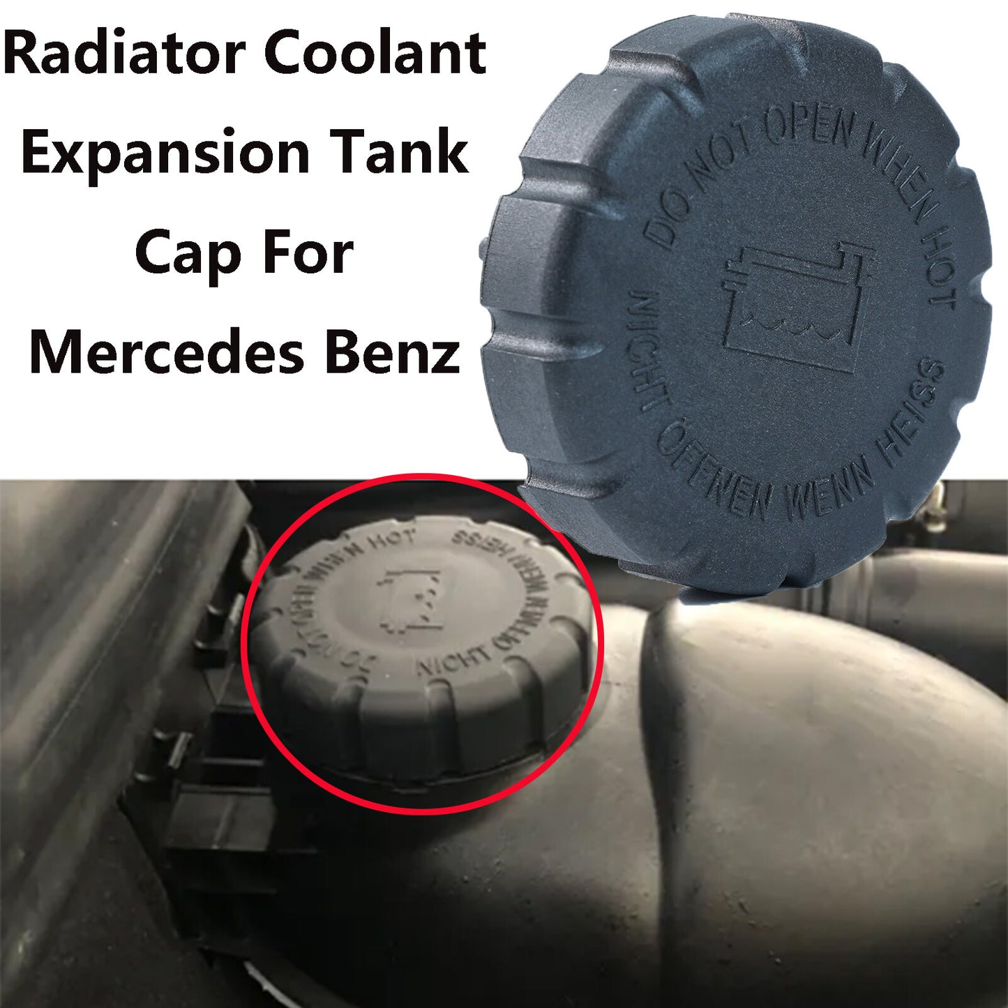 ya 27 7.20 for Benz W203 W204 W210 W211 W212 CoUAolant Expansion Tank Radiator Sealing Cap