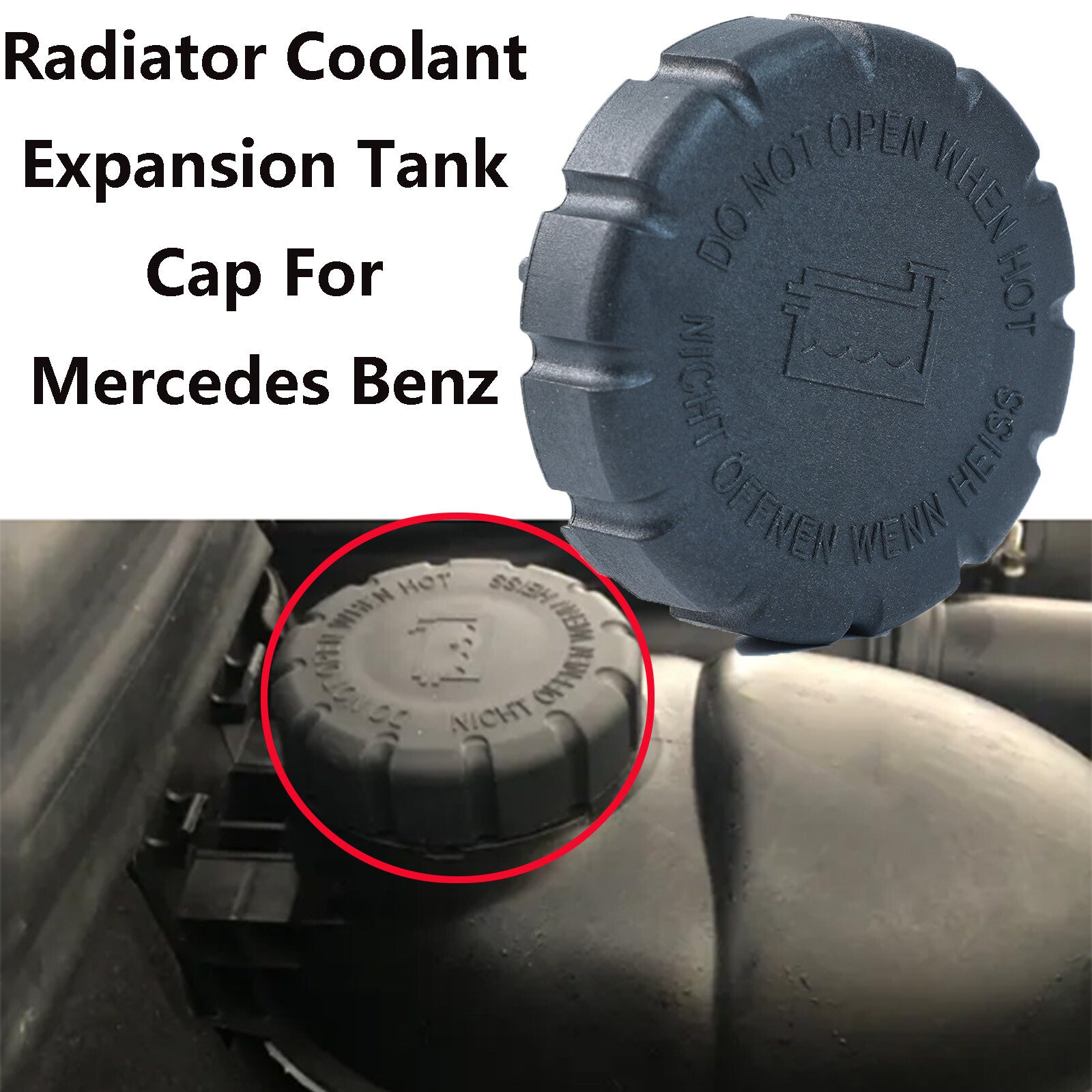 ya 27 7.20 for Benz W203 W204 W210 W211 W212 CoUAolant Expansion Tank Radiator Sealing Cap