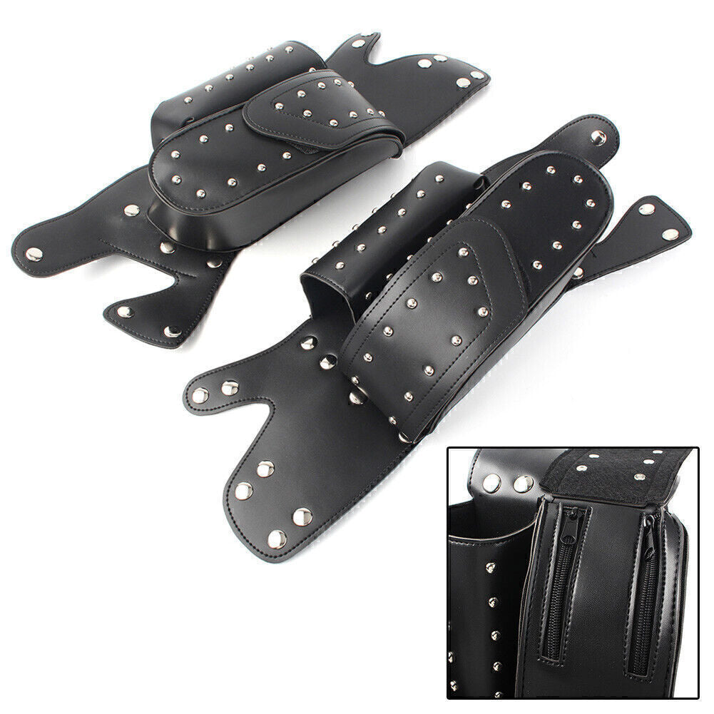 ya 11 6.5 2X Engine Bar Saddlebag Guard Bag Water Bottle Holder for Harley Electra Glides