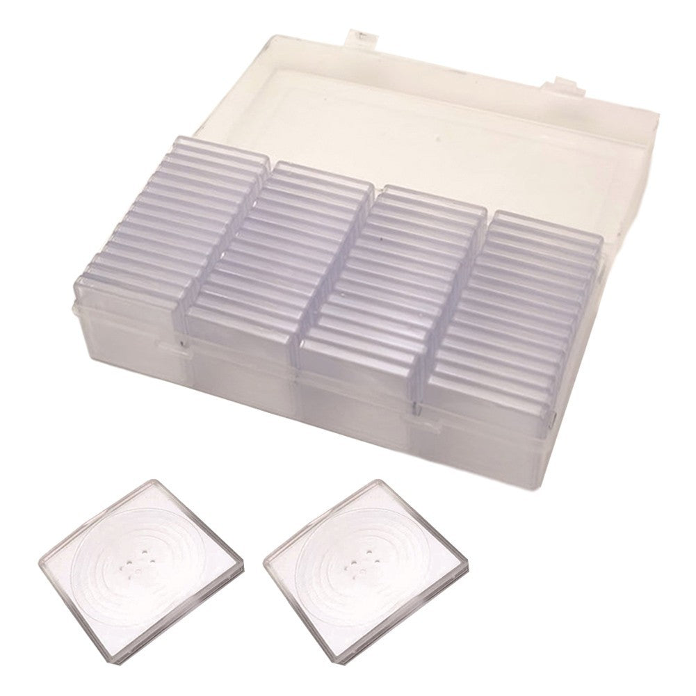 ya 28 60pcs Coin Capsule Storage Box with Adjustable Foam Liner for Collectors