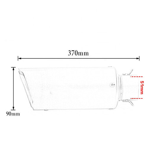 ya 1 7.8 51mm 250mm Motorcycle DB Killer Slip On Pipe Muffler Tips Replac Baffles