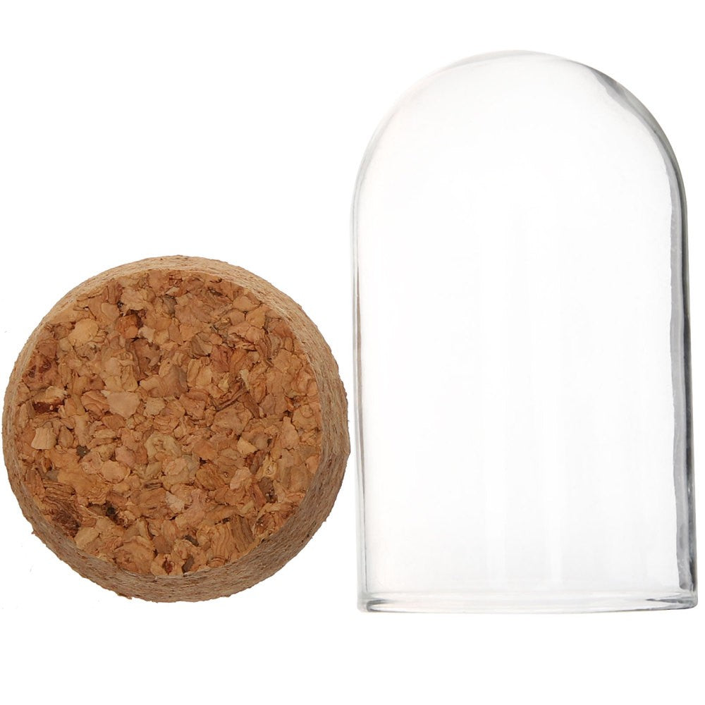 ya 2 6.29 Model Display Glass Dome with Base for Protecting and Showc g Collectibles
