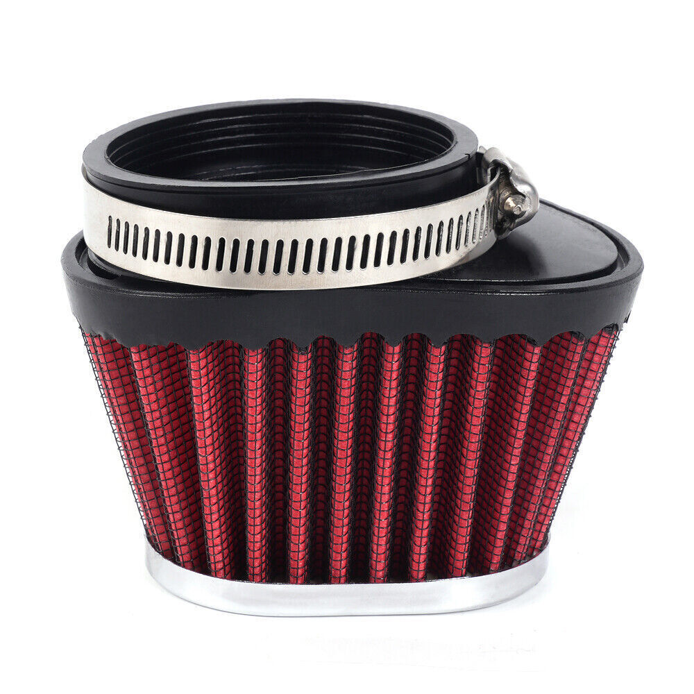 ya 5 8.7 Red 55mm/2.17 Air Filter Cleaner Round Tapered Replacement For Motorcycle