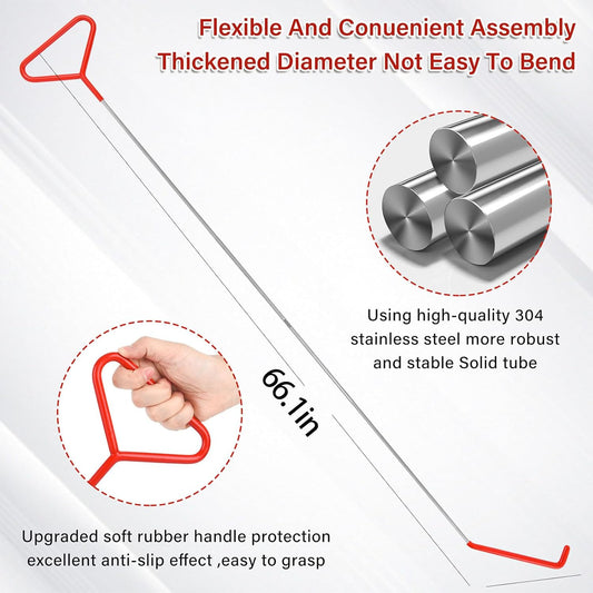 ya 1 7.7 22PCS Professional Auto Car Door Window Emergency Open Tool Kit with Pull Cord